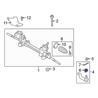 Toyota OE - Outer Steering Tie Rod Nut