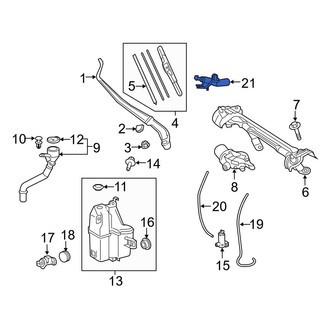 Toyota OE - Front Windshield Washer Nozzle
