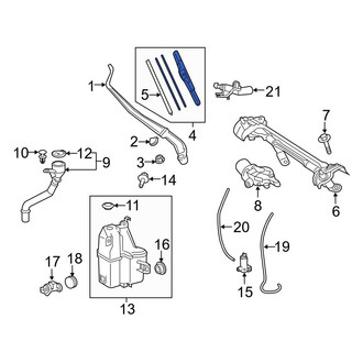 Toyota OE - Front Left Wiper Blade