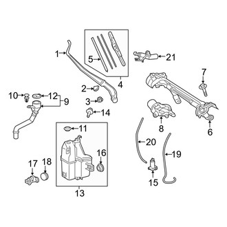 Toyota OE - Windshield - Wiper & Washer Components