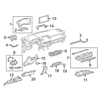 Toyota OE - Instrument Panel Components