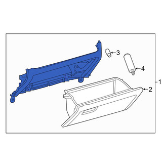 Toyota OE - Front Glove Box Assembly