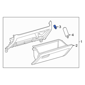 Toyota OE - Front Glove Box Door Bumper
