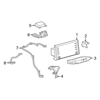 Toyota OE - Instrument Panel - Navigation System Components