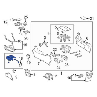 Toyota OE - Console Cup Holder
