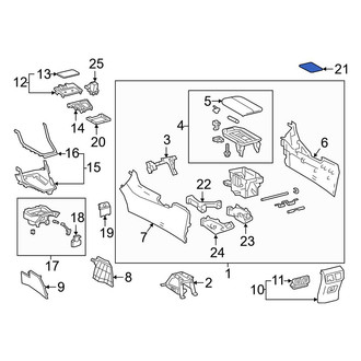 Toyota OE - Console Mat