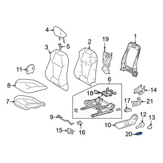 Toyota OE - Front Left Seat Height Adjuster Handle