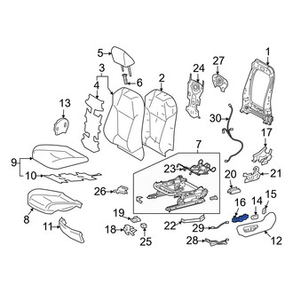 Toyota OE - Front Left Power Seat Switch