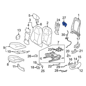 Toyota OE - Front Left Upper Temperature Controlled Seat Blower Motor