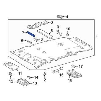 Toyota OE - Center Front Headliner Insulator