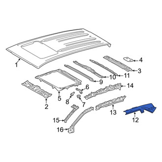 Toyota OE - Left Outer Roof Side Rail
