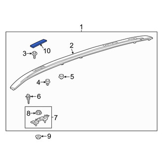 Toyota OE - Front Right Roof Rack Cover