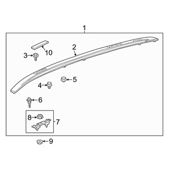 Toyota OE - Roof - Luggage Carrier (Sunroof, North America Built)