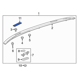 Toyota OE - Rear Right Roof Rack Cover