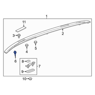 Toyota OE - Roof Luggage Carrier Side Rail Clip