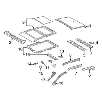 Toyota OE - Roof & Components (Panoramic Roof)