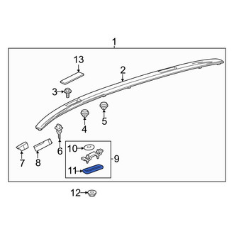 Toyota OE - Roof Luggage Carrier Side Rail Seal