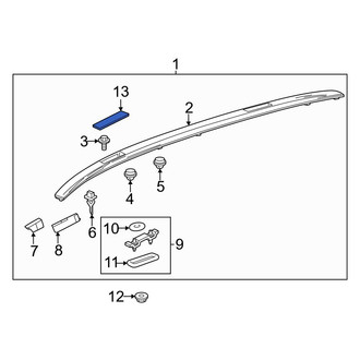 Toyota OE - Front Left Roof Rack Cover