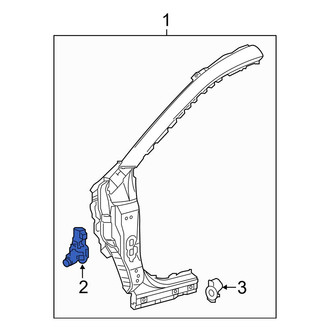 Toyota OE - Left Upper Body A-Pillar Bracket
