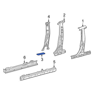 Toyota OE - Body B-Pillar Reinforcement Insulator