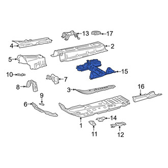 Toyota OE - Rear Rearward Floor Pan Crossmember