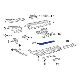 Toyota OE - Rear Left Forward Floor Pan Reinforcement