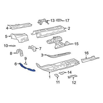 Toyota OE - Front Left Rearward Floor Pan Reinforcement
