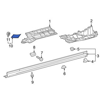 Toyota OE - Right Body A-Pillar Trim Panel