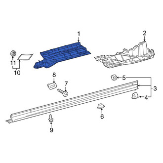 Toyota OE - Front Right Floor Pan Splash Shield