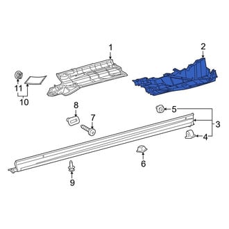 Toyota OE - Rear Left Floor Pan Splash Shield