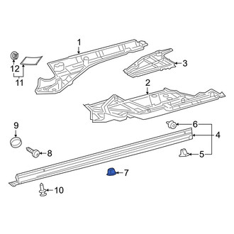 Toyota OE - Rocker Panel Molding Clip