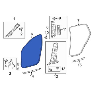 Toyota OE - Front Right Inner Door Seal