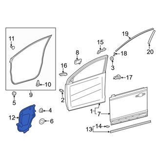 Toyota OE - Front Left Door Access Cover