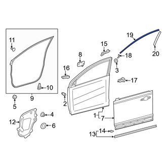 Toyota OE - Front Center Left Black Out Tape