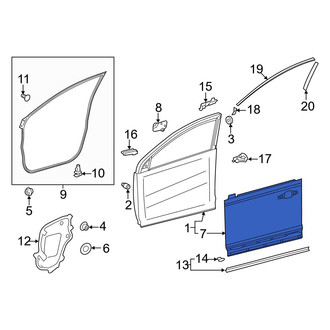 Toyota OE - Front Left Outer Door Outer Panel