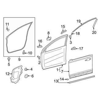 Toyota OE - Front Door - Door & Components
