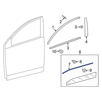 Toyota OE - Door Molding Seal