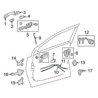 Toyota OE - Front Door Latch Cable