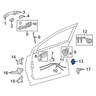 Toyota OE - Front Door Lock Striker Plate