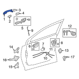Toyota OE - Rear Outer Exterior Door Handle