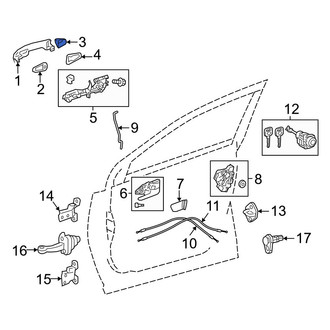 Toyota OE - Front Right Exterior Door Handle Cover
