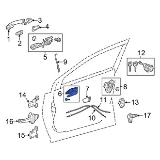 Toyota OE - Front Left Inner Interior Door Handle