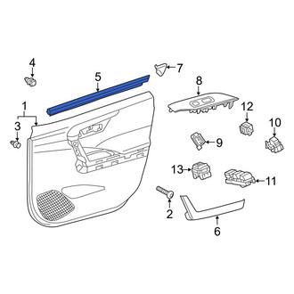 Toyota OE - Front Right Door Window Belt Weatherstrip