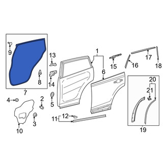 Toyota OE - Rear Right Outer Door Seal