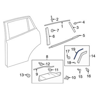 Toyota OE - Wheel Arch Molding Seal