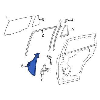Toyota OE - Rear Right Window Regulator