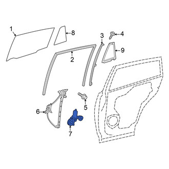 Toyota OE - Rear Right Window Motor
