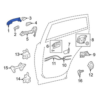 Toyota OE - Rear Outer Exterior Door Handle