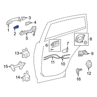 Toyota OE - Rear Exterior Door Handle Gasket
