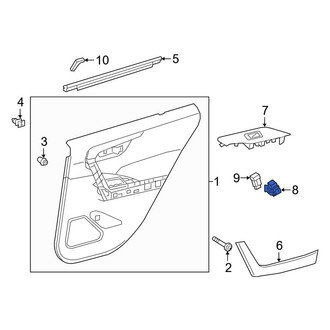 Toyota OE - Front Right Door Window Switch